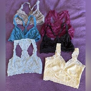 Lot! Y2K Lace Bralette Bra Set Medium, Lace lots Of Colors SizeM-L coquette,